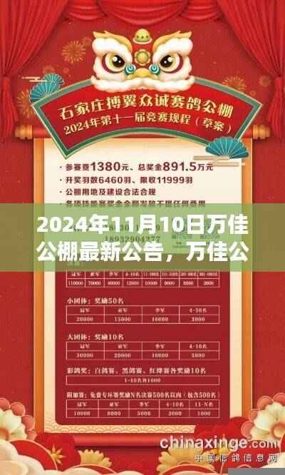 万佳公棚最新公告详解，关于最新公告的资讯与解读（日期，XXXX年XX月XX日）