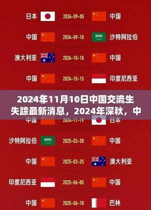 中国交流生失踪事件最新进展,深秋之际的最新消息