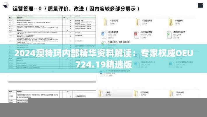 2024澳特玛内部精华资料解读:专家权威OEU724.19精选版
