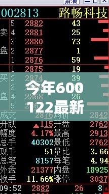 掌握关键信息,今年600122最新消息详解与深度剖析