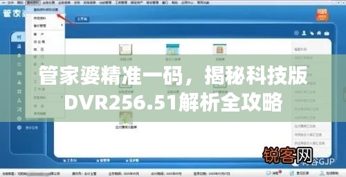 管家婆精准一码,揭秘科技版DVR256.51解析全攻略