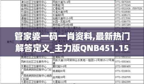 管家婆一码一肖资料,最新热门解答定义_主力版QNB451.15