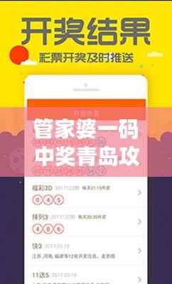管家婆一码中奖青岛攻略,资源策略兼容版IKW493.5
