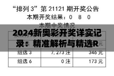 2024新奥彩开奖详实记录:精准解析与精选RKH686.08版资料