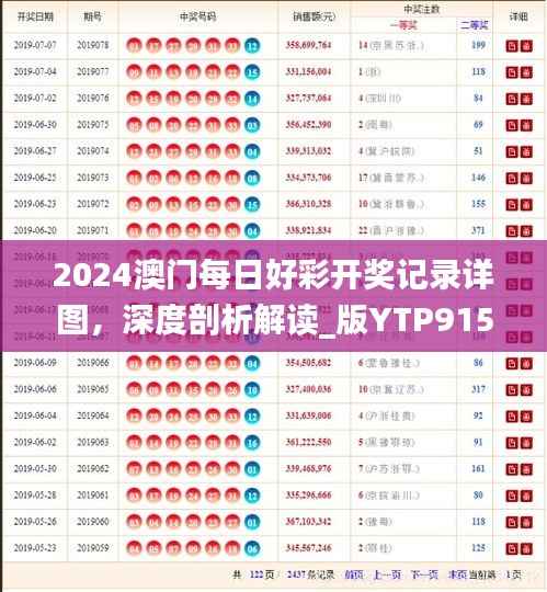 2024澳门每日好彩开奖记录详图,深度剖析解读_版YTP915.8