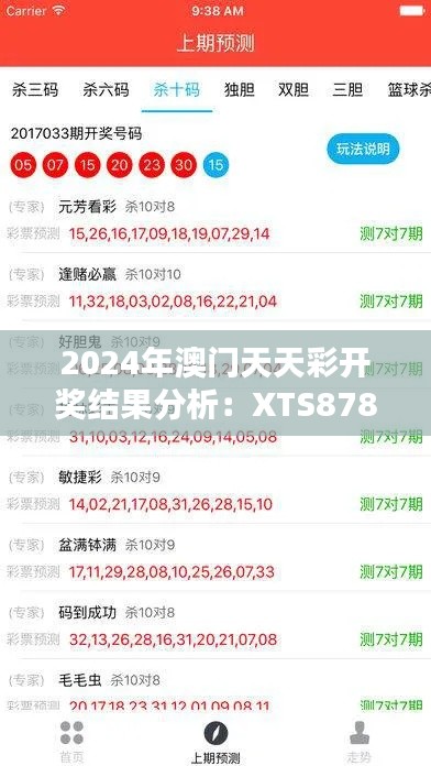 2024年澳门天天彩开奖结果分析:XTS878.21状态评估