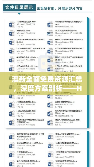 澳新全面免费资源汇总,深度方案剖析——HIC46.79专用解析