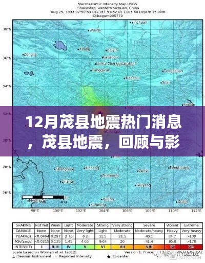 茂县地震回顾与影响分析,热门消息揭秘最新动态