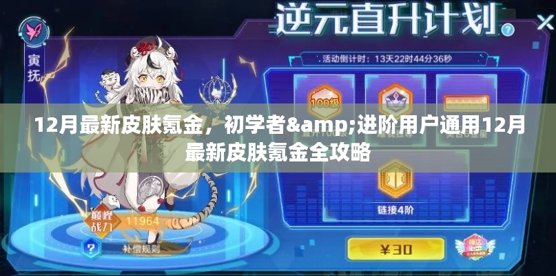 初学者与进阶用户通用，12月最新皮肤氪金全攻略