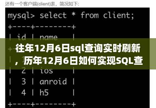 历年12月6日SQL查询实时刷新优化策略及案例分析,实现与优化详解