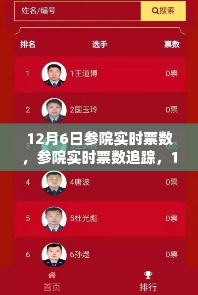 12月6日参院实时票数追踪,轻松掌握每一步的投票动态