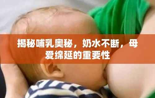 揭秘哺乳奥秘,奶水不断,母爱绵延的重要性