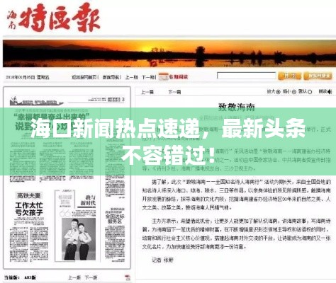 海口新闻热点速递,最新头条不容错过!